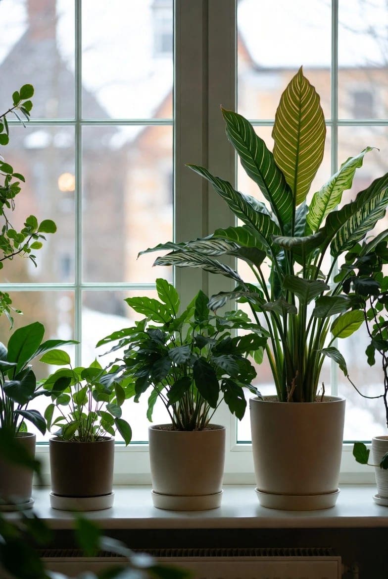 Kambarinių augalų priežiūra žiemą: šviesos ir drėgmės poreikiai