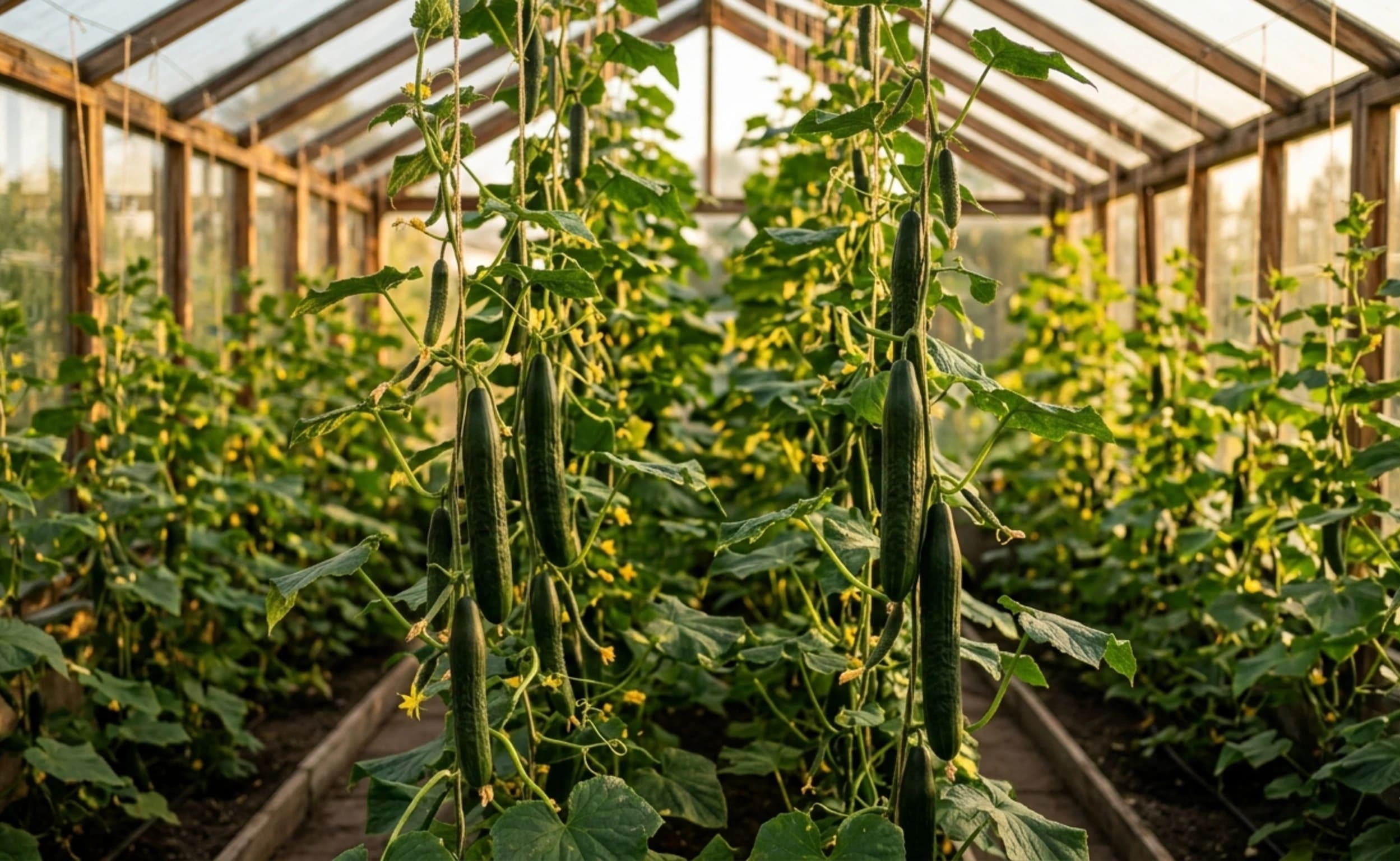 Agurkų auginimas šiltnamyje: viskas ką reikia žinoti