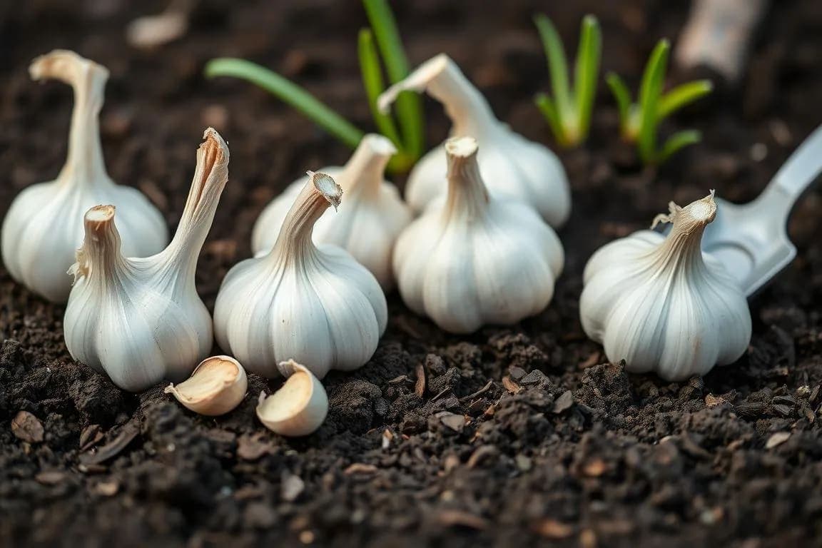 Česnakai: sodinimas pavasarį ir kaip gauti gerą derlių